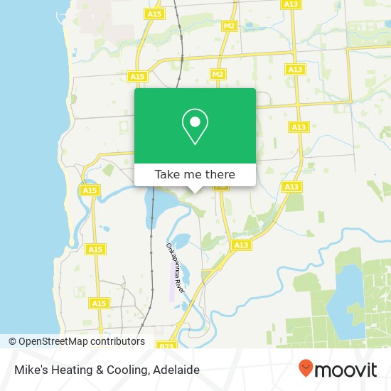 Mike's Heating & Cooling map