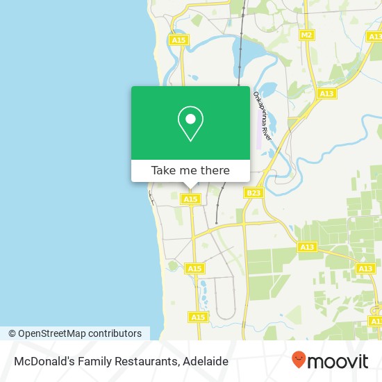 Mapa McDonald's Family Restaurants