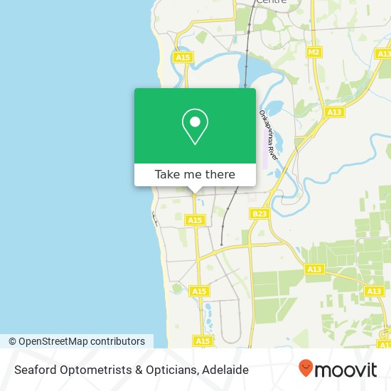 Seaford Optometrists & Opticians map