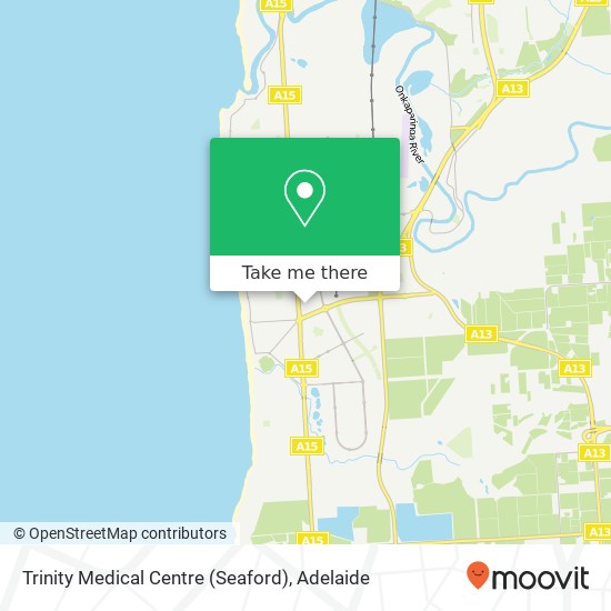 Mapa Trinity Medical Centre (Seaford)