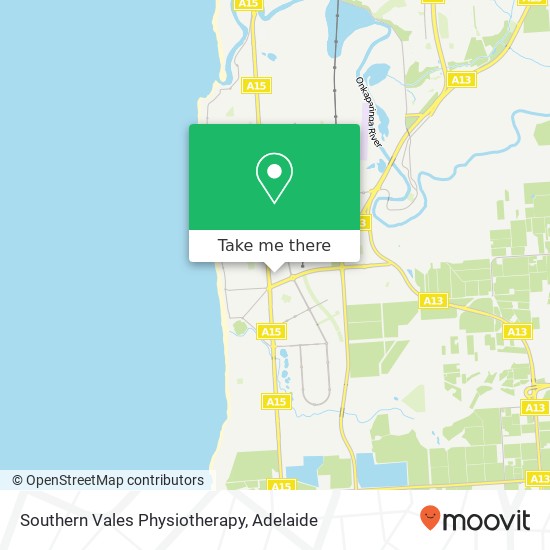 Southern Vales Physiotherapy map