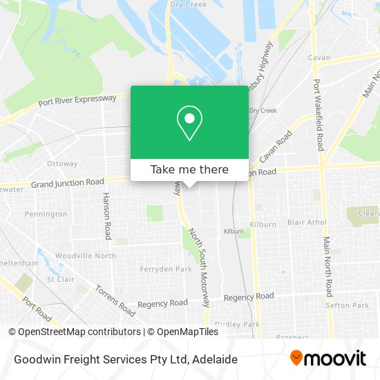 Mapa Goodwin Freight Services Pty Ltd