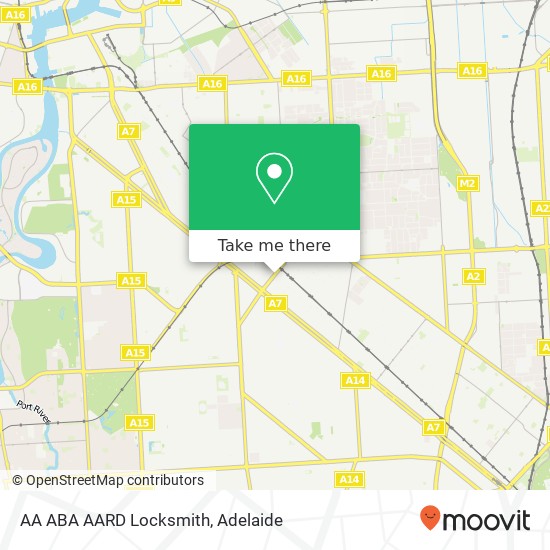 AA ABA AARD Locksmith map