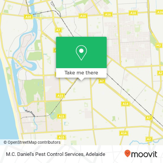 M.C. Daniel's Pest Control Services map