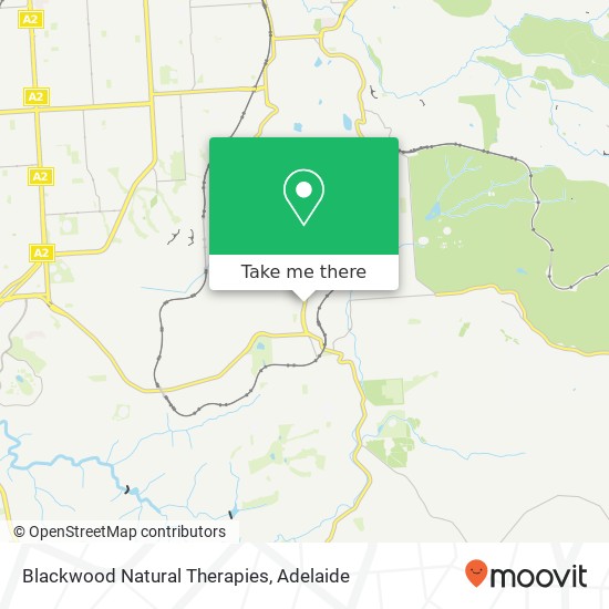 Blackwood Natural Therapies map