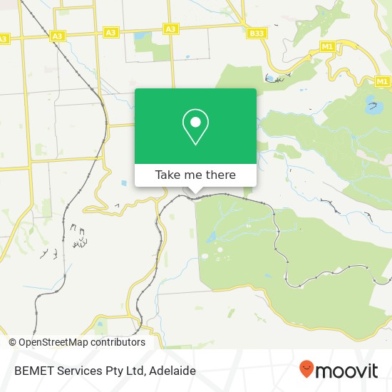 Mapa BEMET Services Pty Ltd