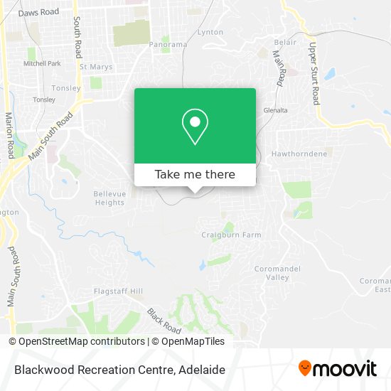 Blackwood Recreation Centre map