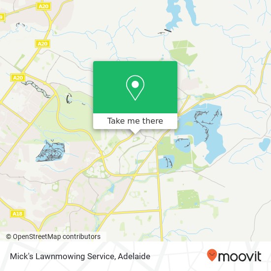 Mick's Lawnmowing Service map