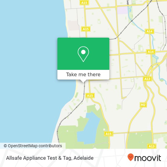 Allsafe Appliance Test & Tag map