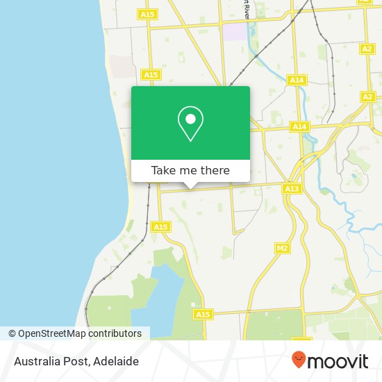 Mapa Australia Post