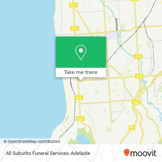 All Suburbs Funeral Services map