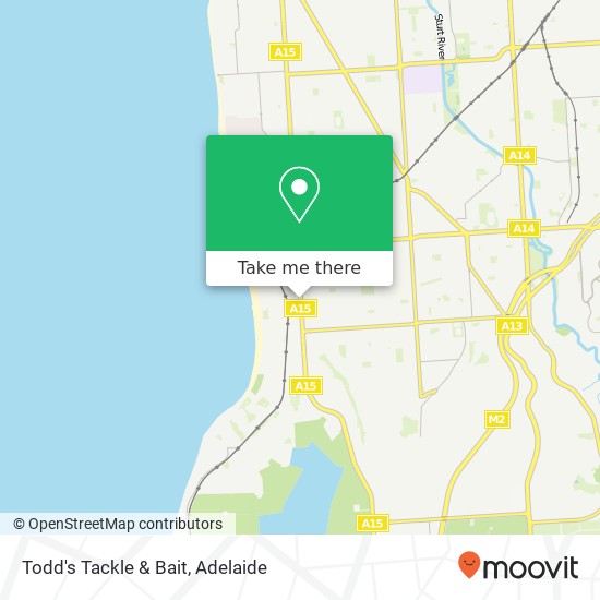 Mapa Todd's Tackle & Bait