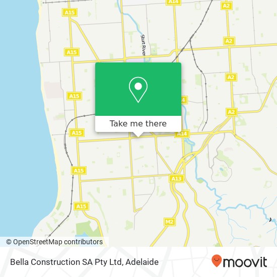 Bella Construction SA Pty Ltd map