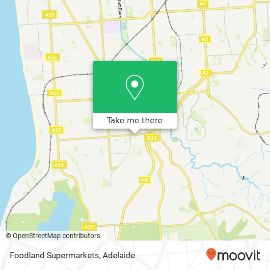 Mapa Foodland Supermarkets