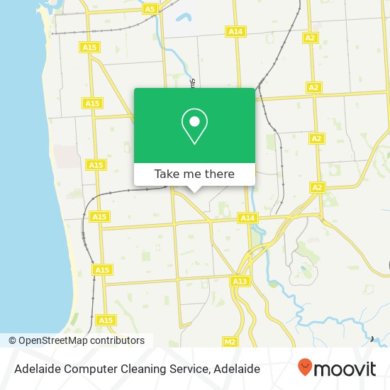 Adelaide Computer Cleaning Service map