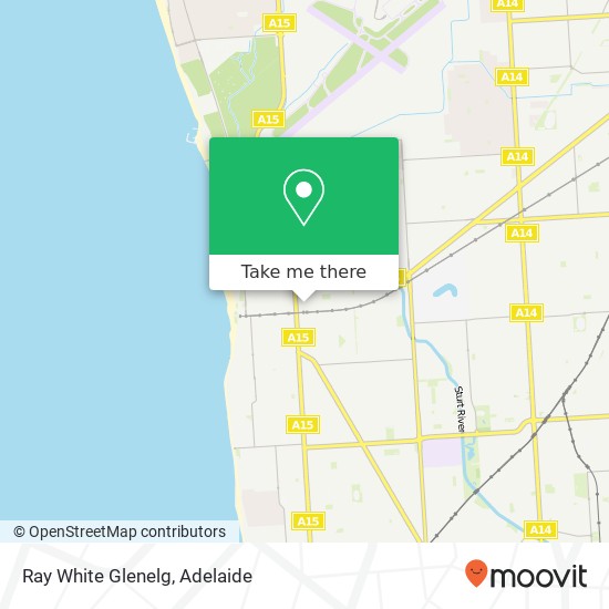 Mapa Ray White Glenelg