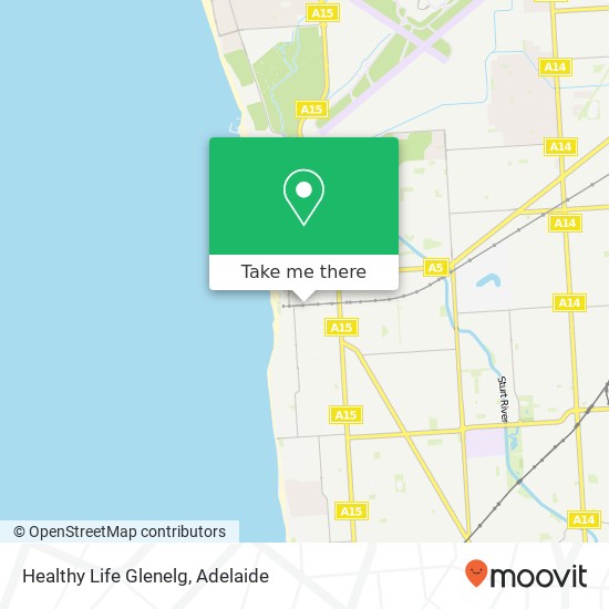 Mapa Healthy Life Glenelg