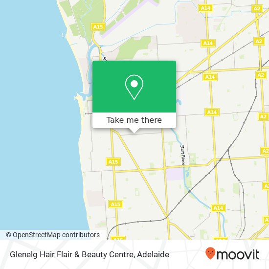 Glenelg Hair Flair & Beauty Centre map