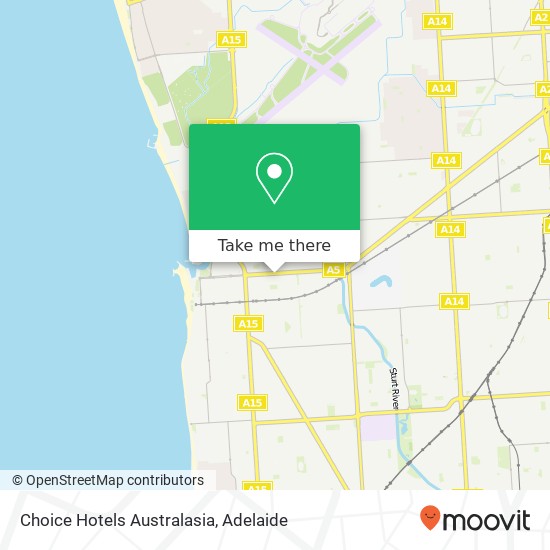 Mapa Choice Hotels Australasia