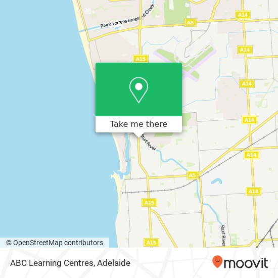 Mapa ABC Learning Centres