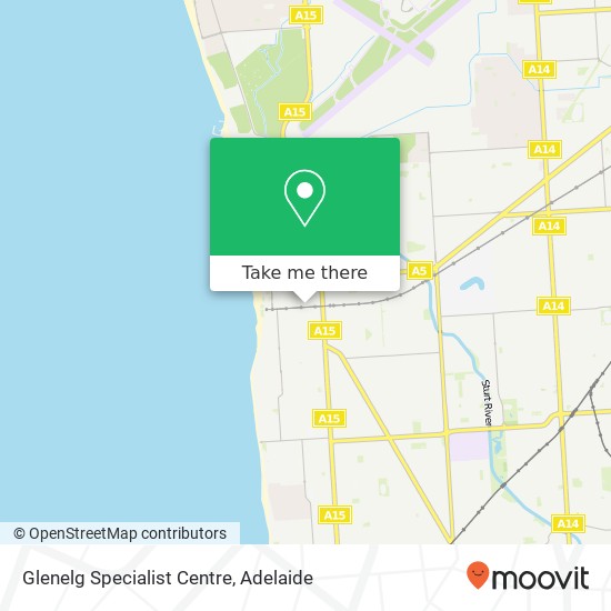 Glenelg Specialist Centre map