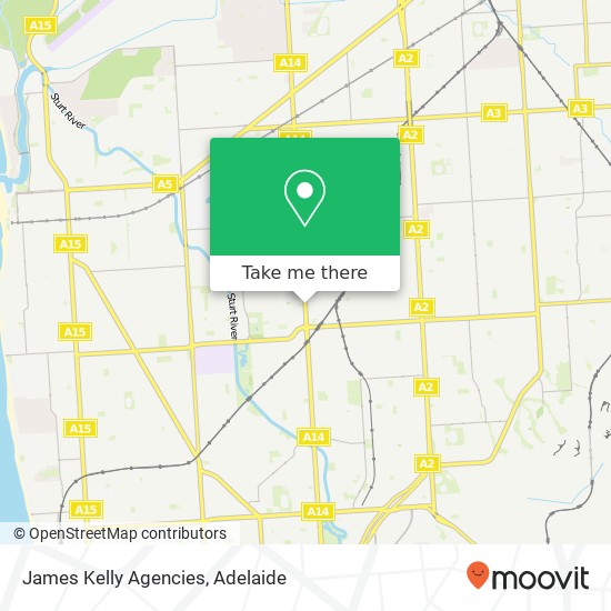 James Kelly Agencies map