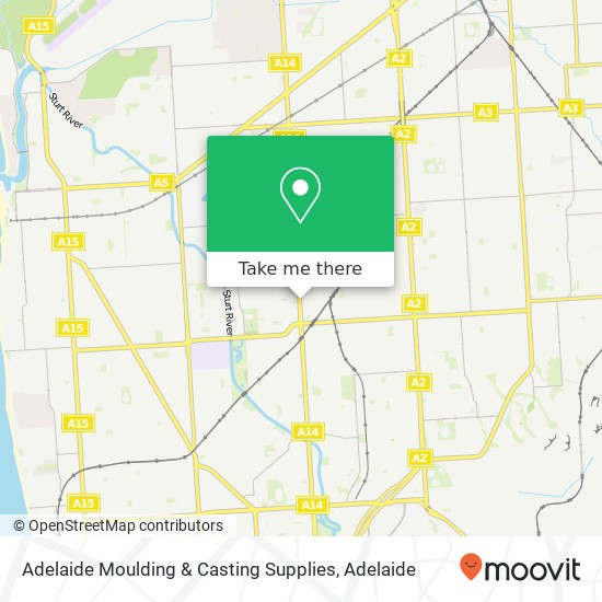 Adelaide Moulding & Casting Supplies map