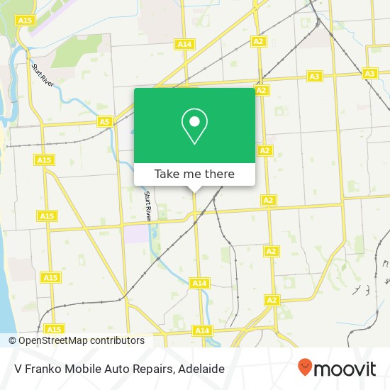 V Franko Mobile Auto Repairs map