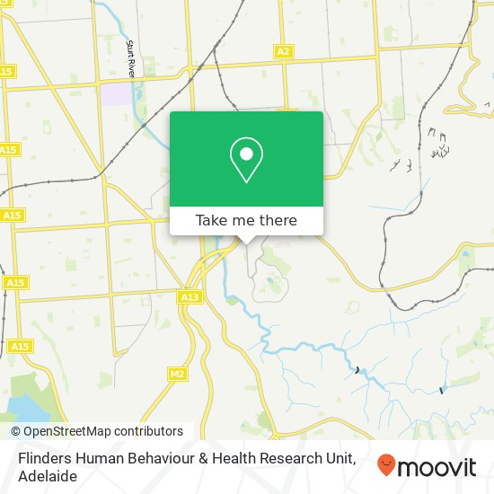 Flinders Human Behaviour & Health Research Unit map