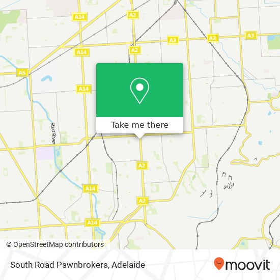 South Road Pawnbrokers map