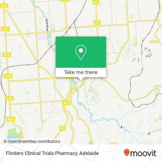 Mapa Flinders Clinical Trials Pharmacy