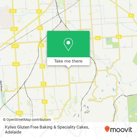 Kylies Gluten Free Baking & Speciality Cakes map