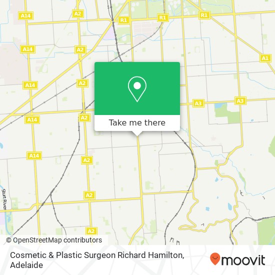 Cosmetic & Plastic Surgeon Richard Hamilton map