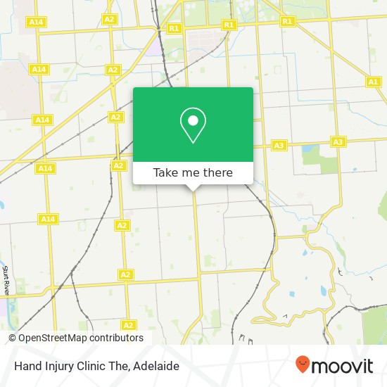 Hand Injury Clinic The map