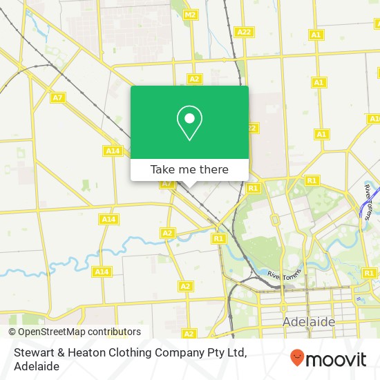 Mapa Stewart & Heaton Clothing Company Pty Ltd