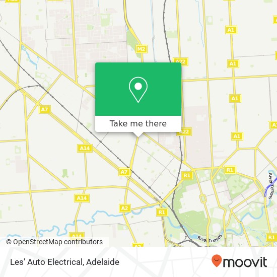 Les' Auto Electrical map