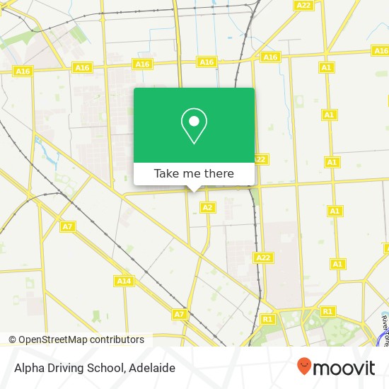 Alpha Driving School map