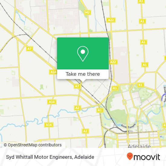 Mapa Syd Whittall Motor Engineers