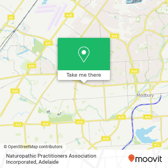 Naturopathic Practitioners Association Incorporated map