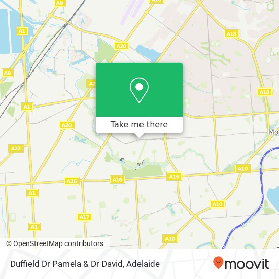 Duffield Dr Pamela & Dr David map