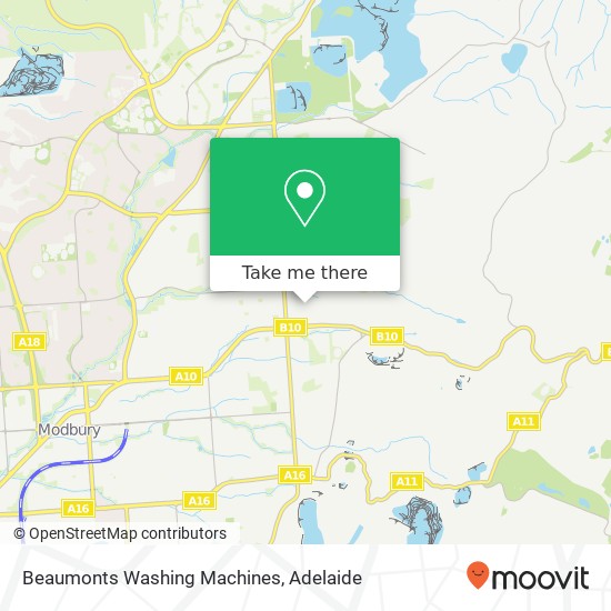 Mapa Beaumonts Washing Machines