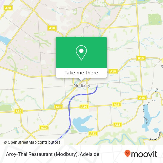 Mapa Aroy-Thai Restaurant (Modbury)