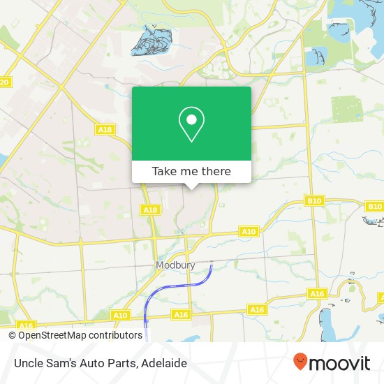 Mapa Uncle Sam's Auto Parts