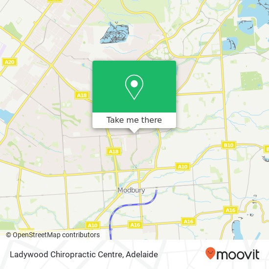 Mapa Ladywood Chiropractic Centre