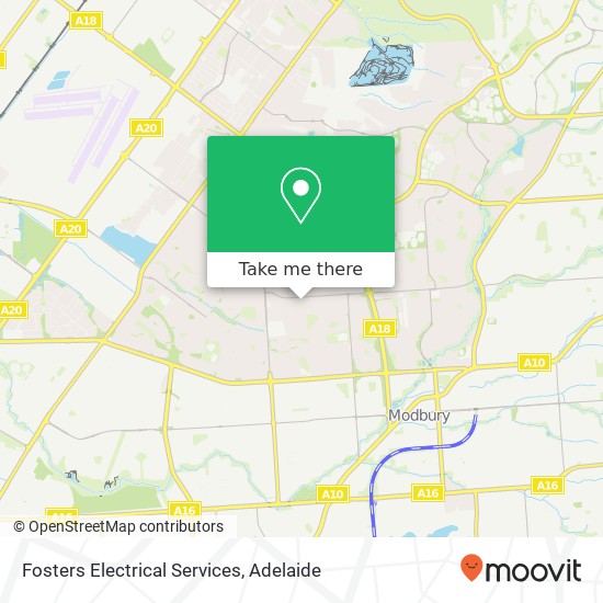 Fosters Electrical Services map