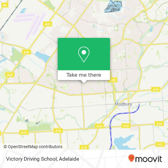 Victory Driving School map