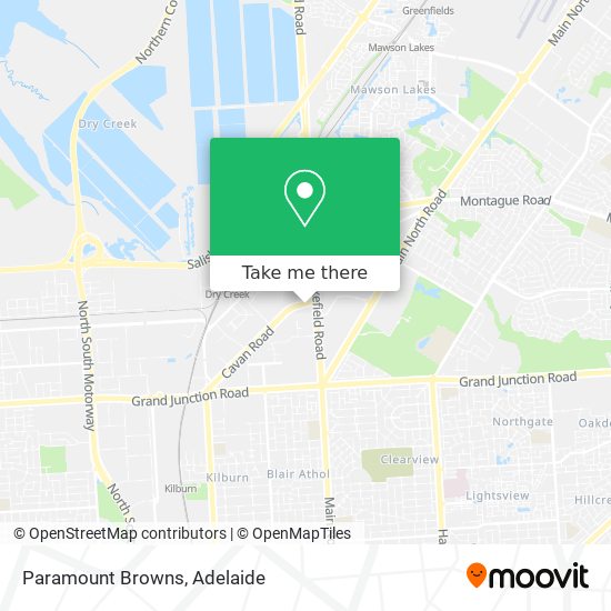 Paramount Browns map