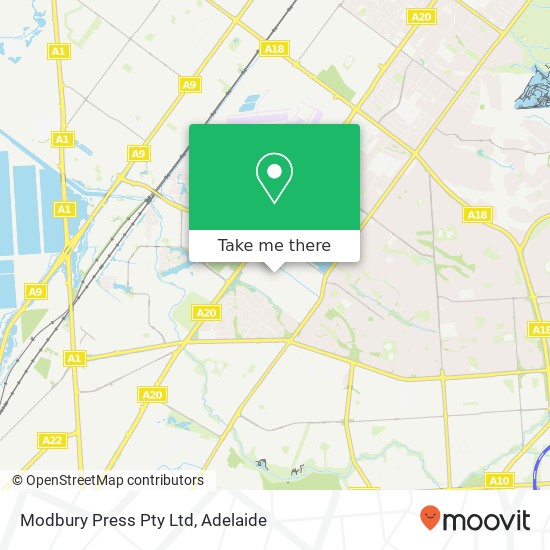 Modbury Press Pty Ltd map