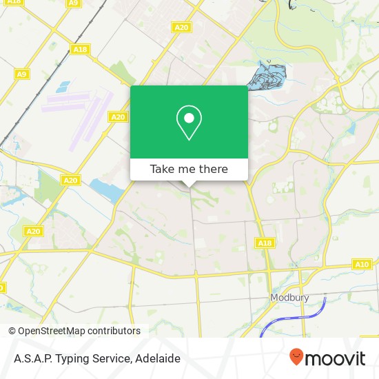 Mapa A.S.A.P. Typing Service