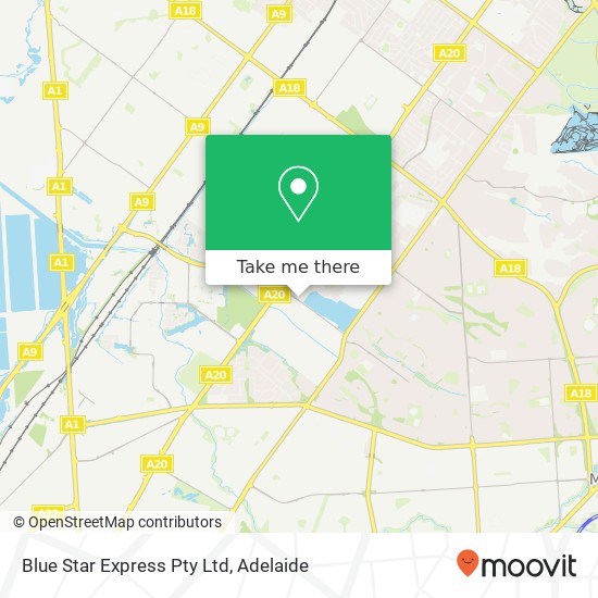 Blue Star Express Pty Ltd map